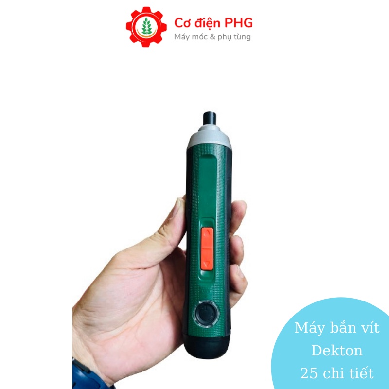Máy bắt vít cao cấp Dekton 25 chi tiết hoạt động bằng pin 4V