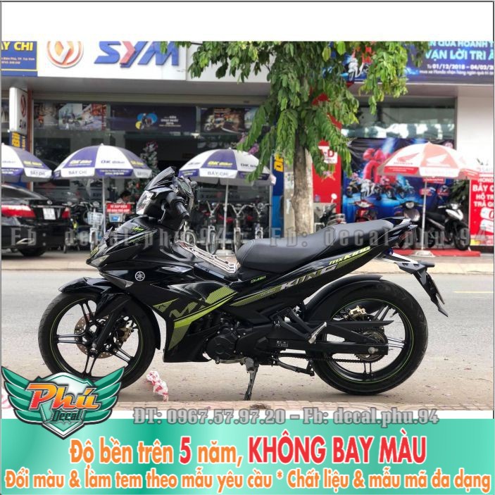 Tem rời Exciter 150 Mx xanh đen (H) -1