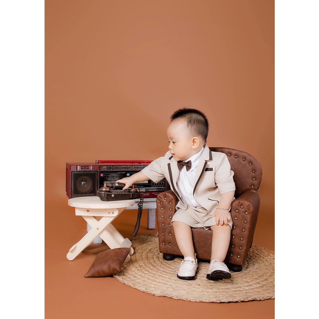 Set Vest Cộc Vàng Be - Thanh Lịch Và Dịu Mát