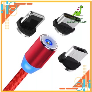 [Free Ship] Cáp sạc nam châm 3 đầu Type C, IPhone , Micro USB  siêu hot