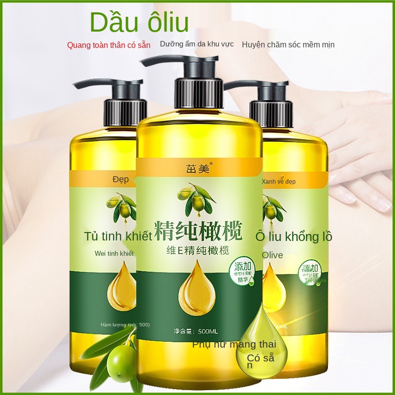 3 chai vitamin e olive skin care glycerin anti-dry body oil tinh dầu dưỡng ẩm toàn thân massage làm mềm da