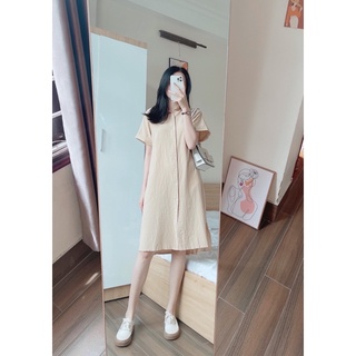 DEVONT DRESS - Váy linen dáng suông dài thắt eo REGEN