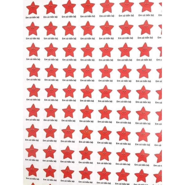 Stick sao đỏ Em có tiến bộ