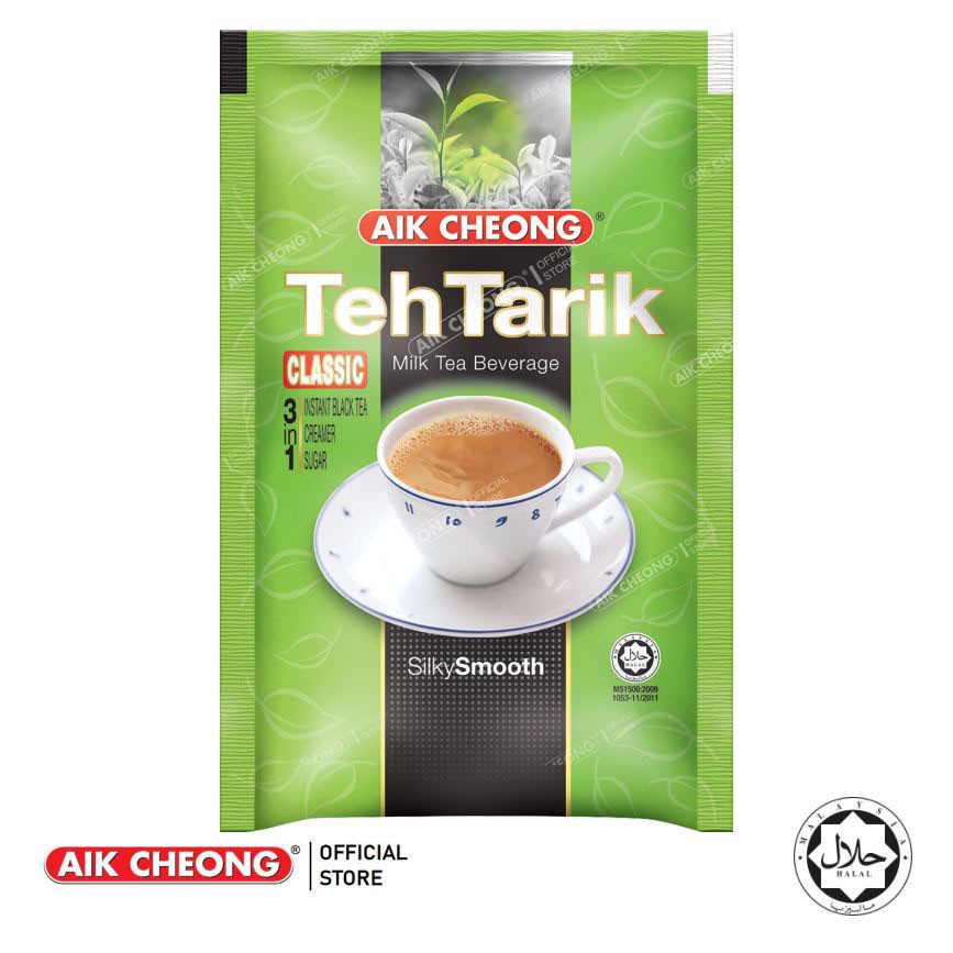 Trà Sữa Teh Tarik Vị Cổ Điển Aik Cheong Malaysia - Teh Tarik Classic 3 In 1 - 600g (15 Gói x 40g)