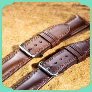 Dây đồng hồ da bò basic handmade màu đen