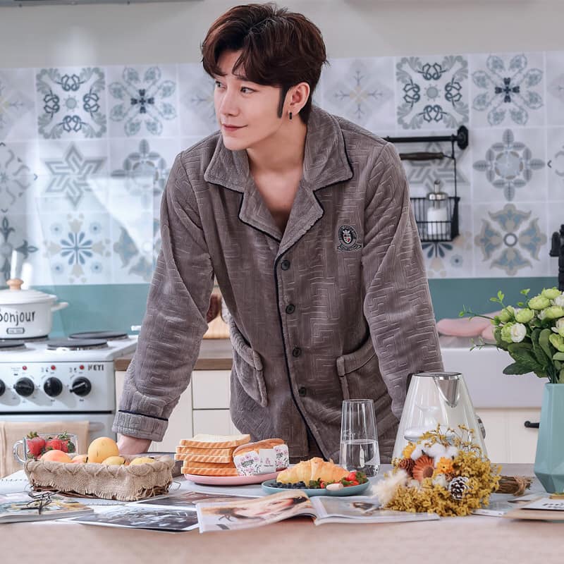 NG9392 - Bộ pyjama nam nhung mềm mại cao cấp dày ấm mặc mùa đông hàng nhập -Thời Trang Dương