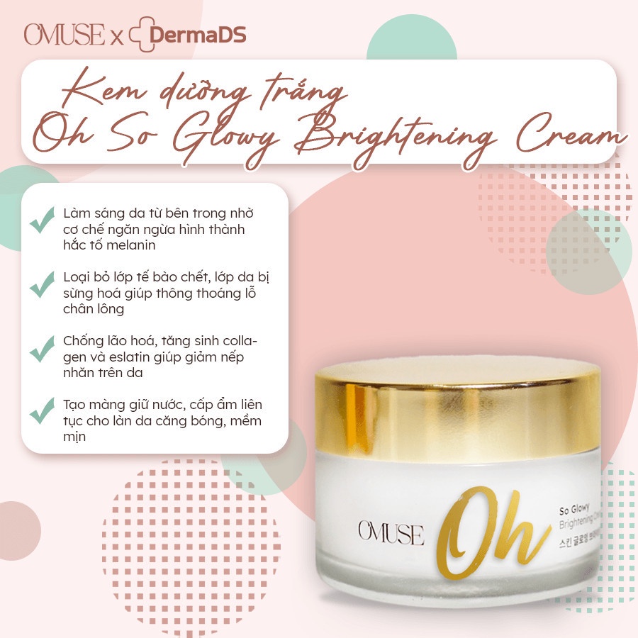 Bộ dưỡng trắng và bảo vệ da O’Muse Oh So Glowy Brightening Set