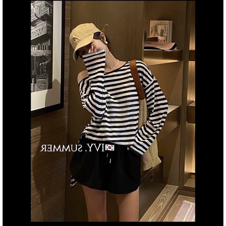 Pull kẻ ngang dây vai