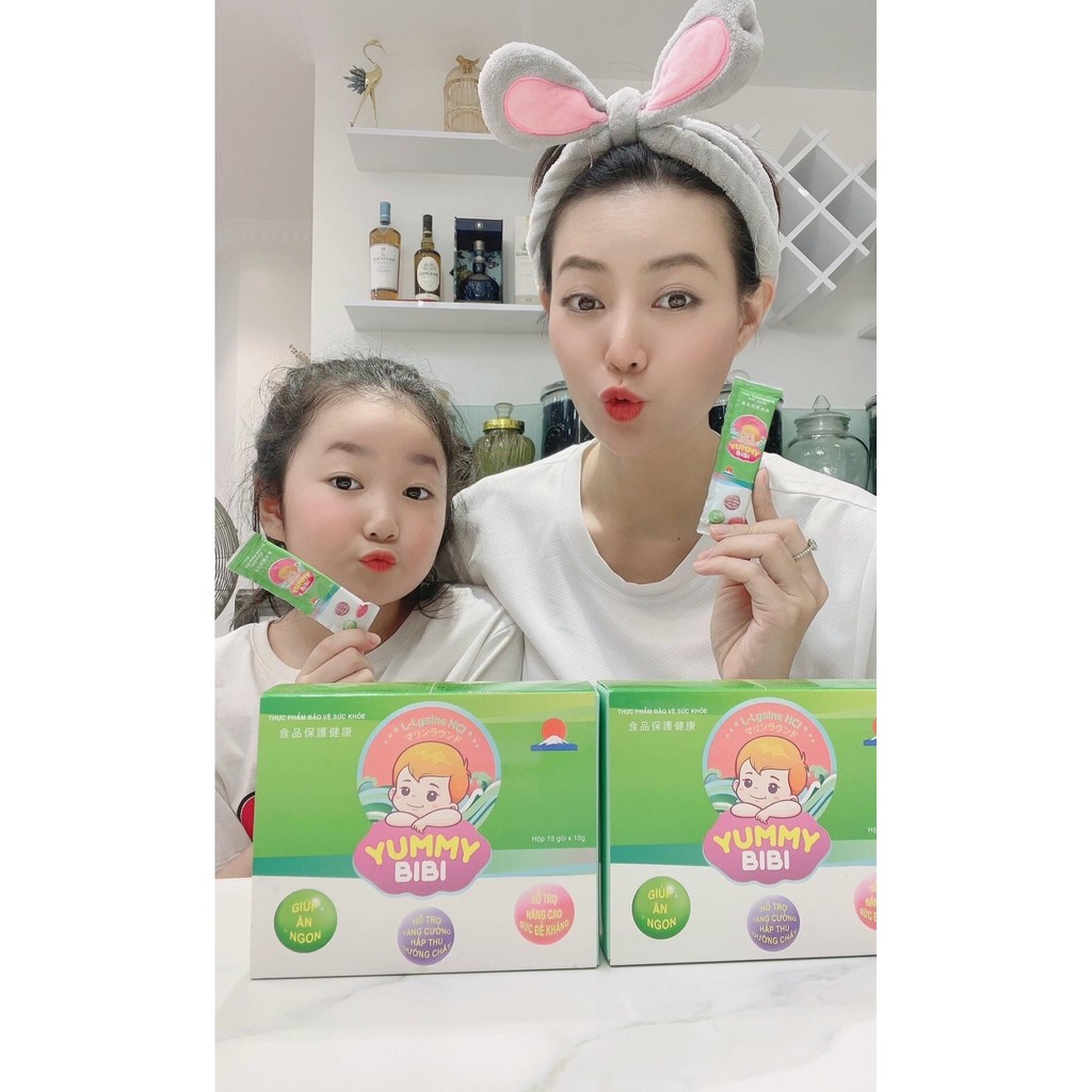 THẠCH RONG NHO YUMMY BIBI GIÚP BÉ ĂN NGON, TĂNG SỨC ĐỀ KHÁNG hộp 15 gói x 10g