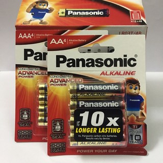 Pin AA / AAA Panasonic Alkaline LR6T / LR03T Chính Hãng Vỉ 4 Viên Made in ThaiLand