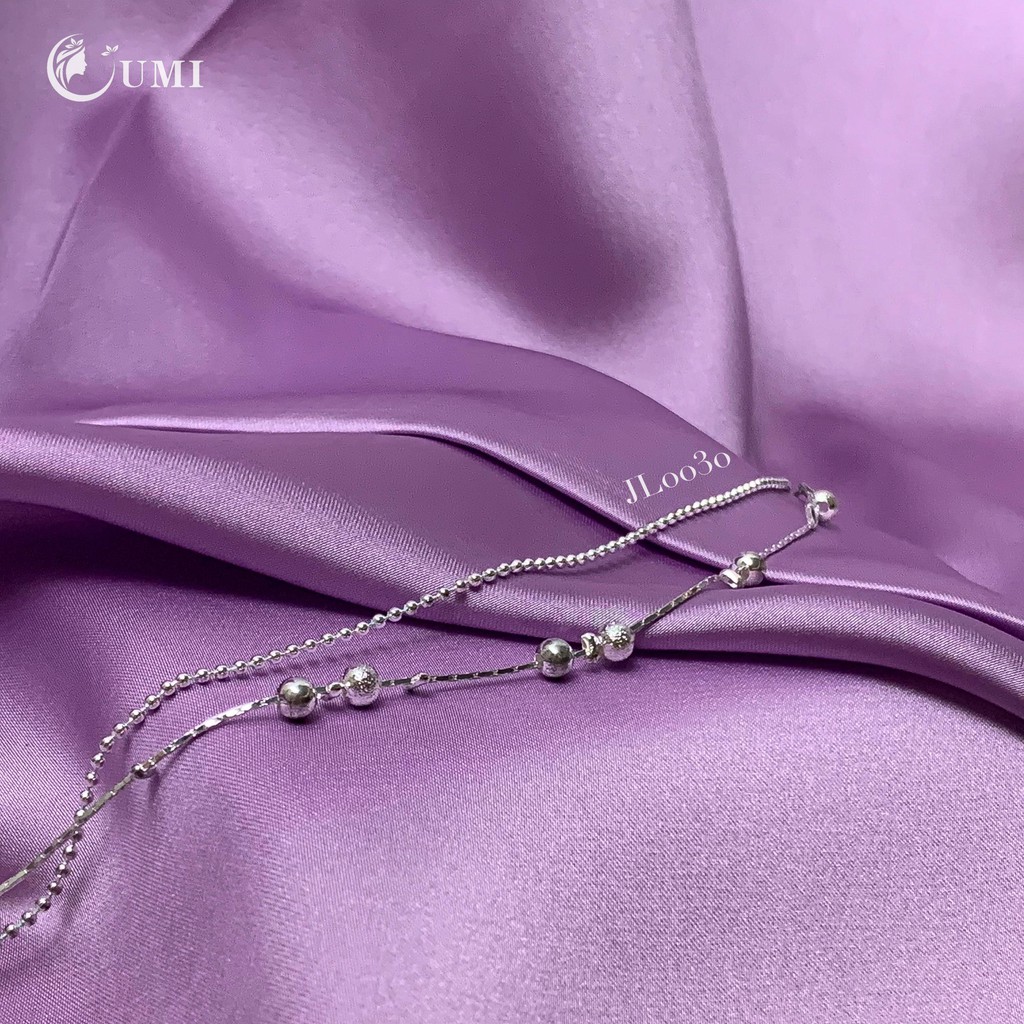 Lắc Chân Nữ Bạc 925 Thiết Kế Đơn Giản Tinh Tế Phong Cách Hàn Quốc UMI JL030