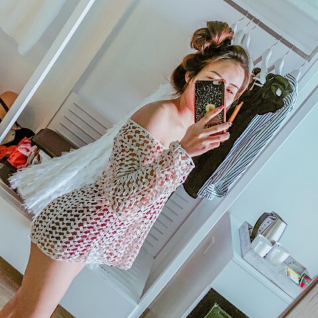 Áo khoác lưới đi biển cực xinh