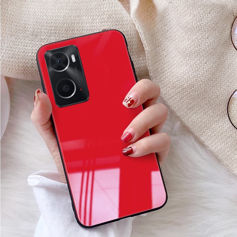 Ốp Lưng OPPO A76, A77s A96, A57 Mặt kính gương sáng bóng cao cấp