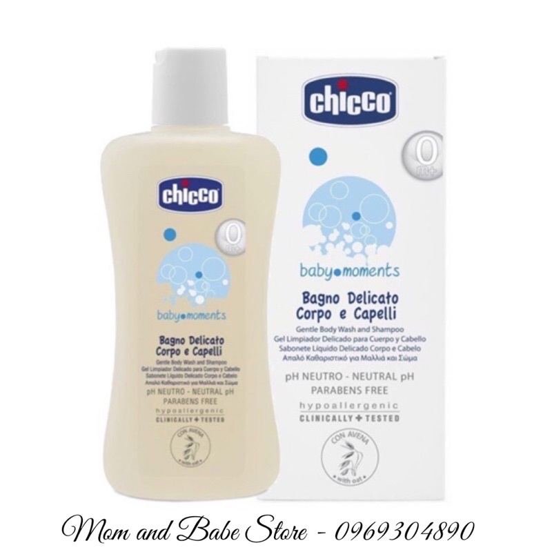(Chính hãng) Sữa tắm gội chiết xuất Yến Mạch Chicco