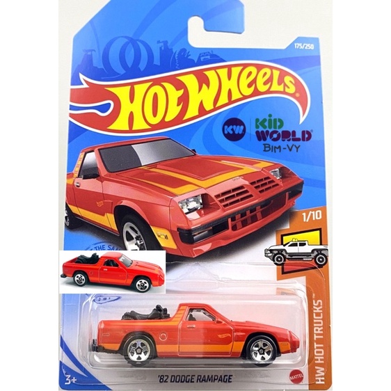 Xe mô hình Hot Wheels basic Bán tải '82 Dodge Rampage GRY94.