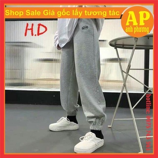 Quần spun jogger form thụng nam nữ