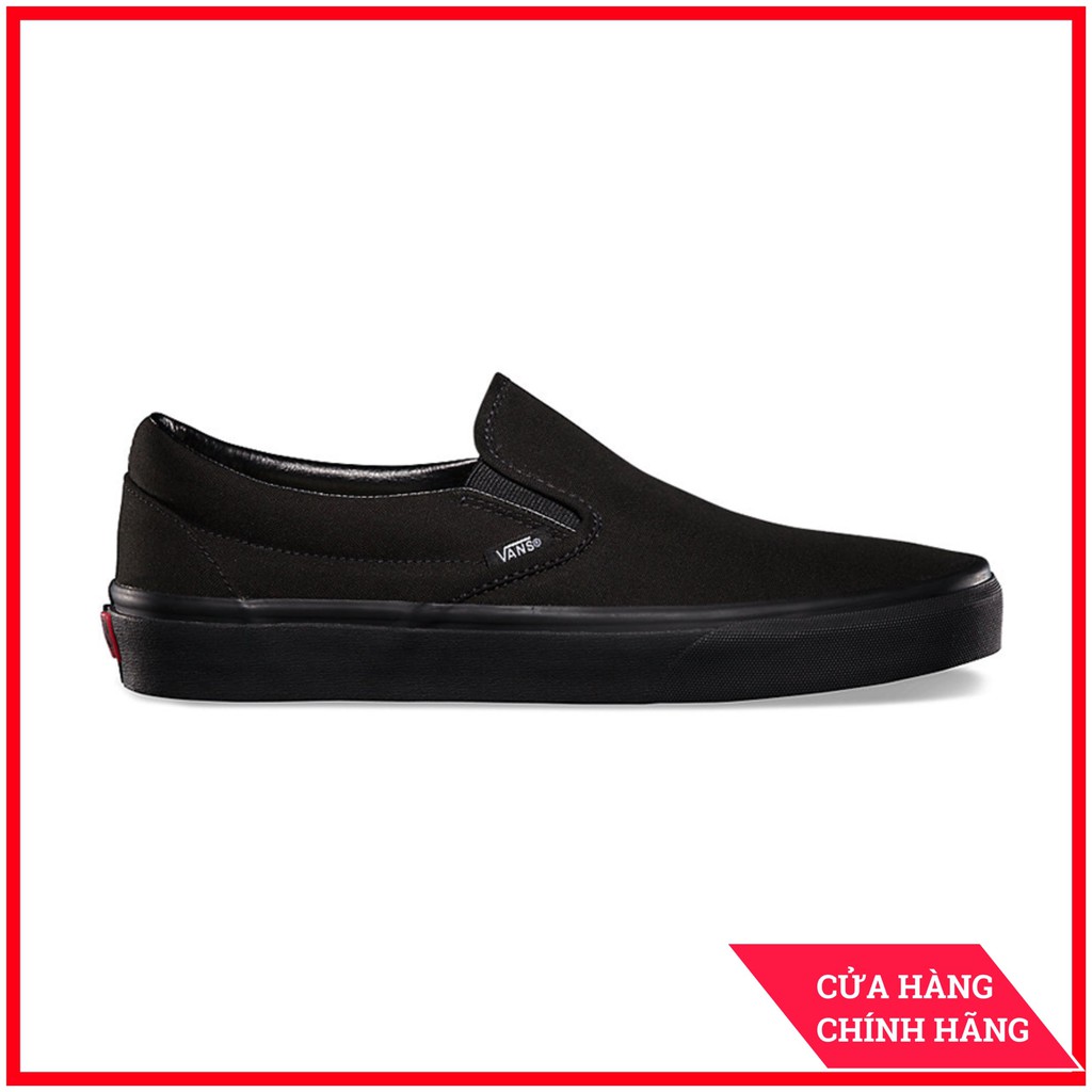 Giày Sneaker [REAL] Vans-Slip-On-All-Black-VN000EYEBKA