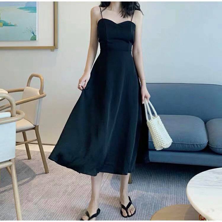 Maxi đen hở lưng dáng dài. Hình thật shop sàn(23) | BigBuy360 - bigbuy360.vn