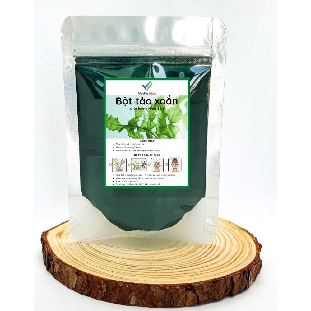 100G Bột Tảo xoắn nguyên chất Spirulina Nhật bản