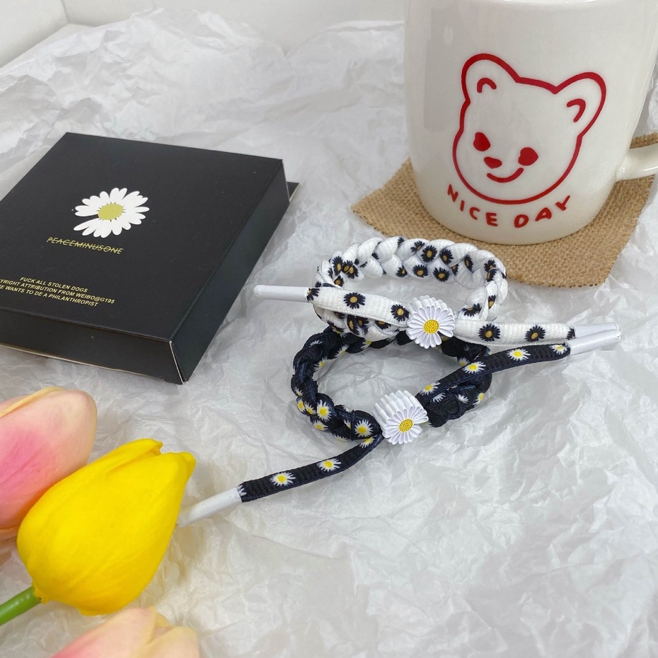 Vòng tay hoa cúc daisy đan sợi kết sợi GD GDRAGON PMO PEACEMINUSONE Bracelet