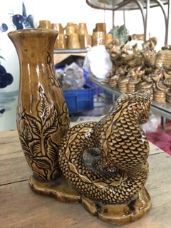 Rắn Lọ Hoa_Gốm Sứ Bát Tràng