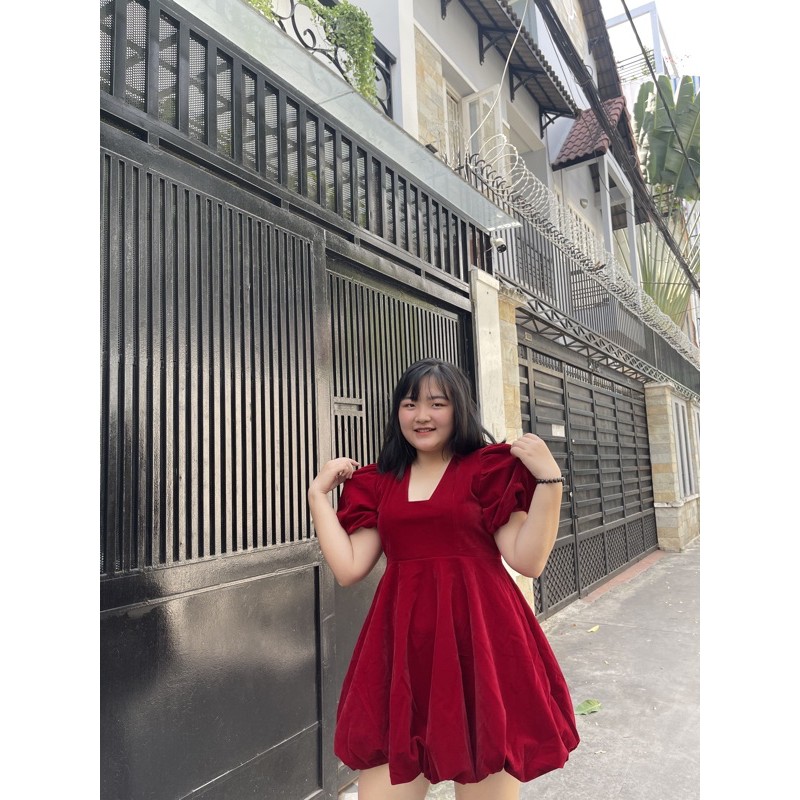 Đầm nhung bí reine bigsize