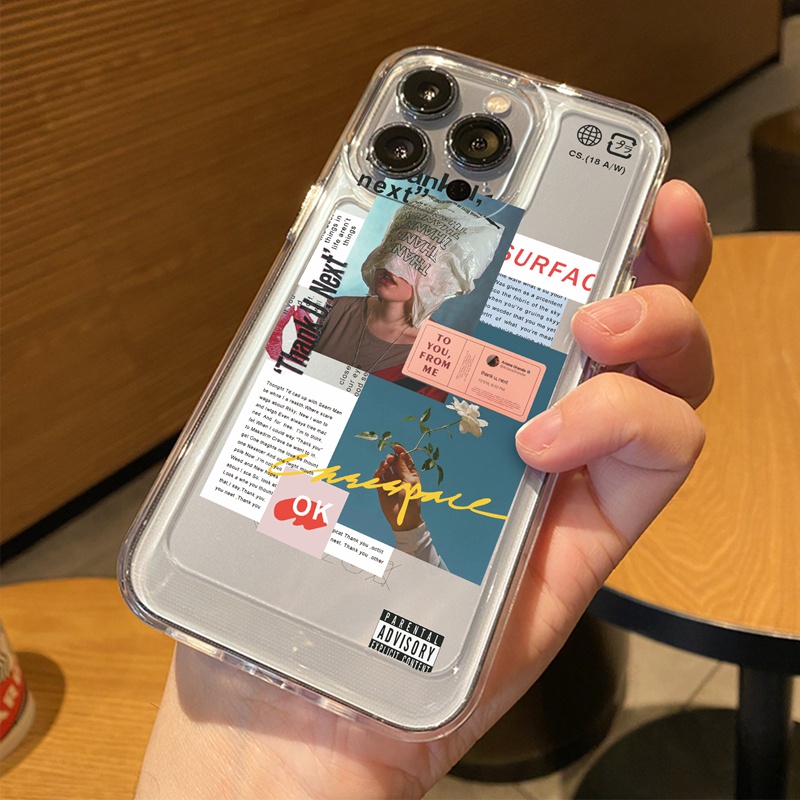 Ốp lưng iphone Ốp Điện Thoại Túi Khí Dày Màu Trơn Đơn Giản Thời Trang Cho Iphone 11 12 13 Pro Max Xr X Xs Max 7 8plus