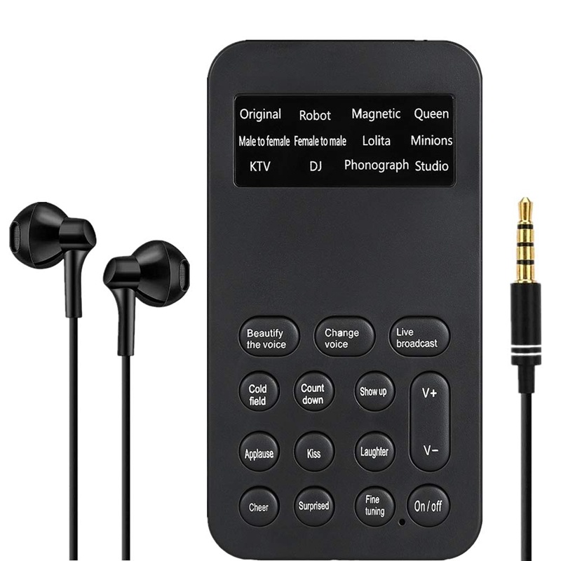 Micro Cầm Tay Thay Đổi Giọng Nói Với Hiệu Ứng Âm Thanh Đa Năng Cho Điện Thoại / PS4 (S9)