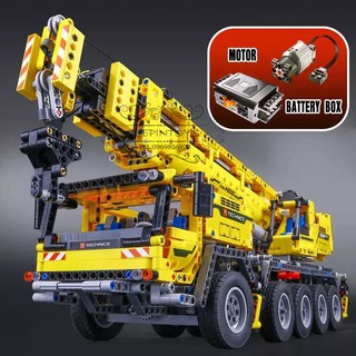 Đồ chơi Lắp ghép Mô hình Motor Power Mobile Crane Mk II 180096 Xe cần trục tự hành dộng có pin