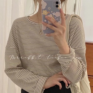 Áo len kẻ ngang chất xốp