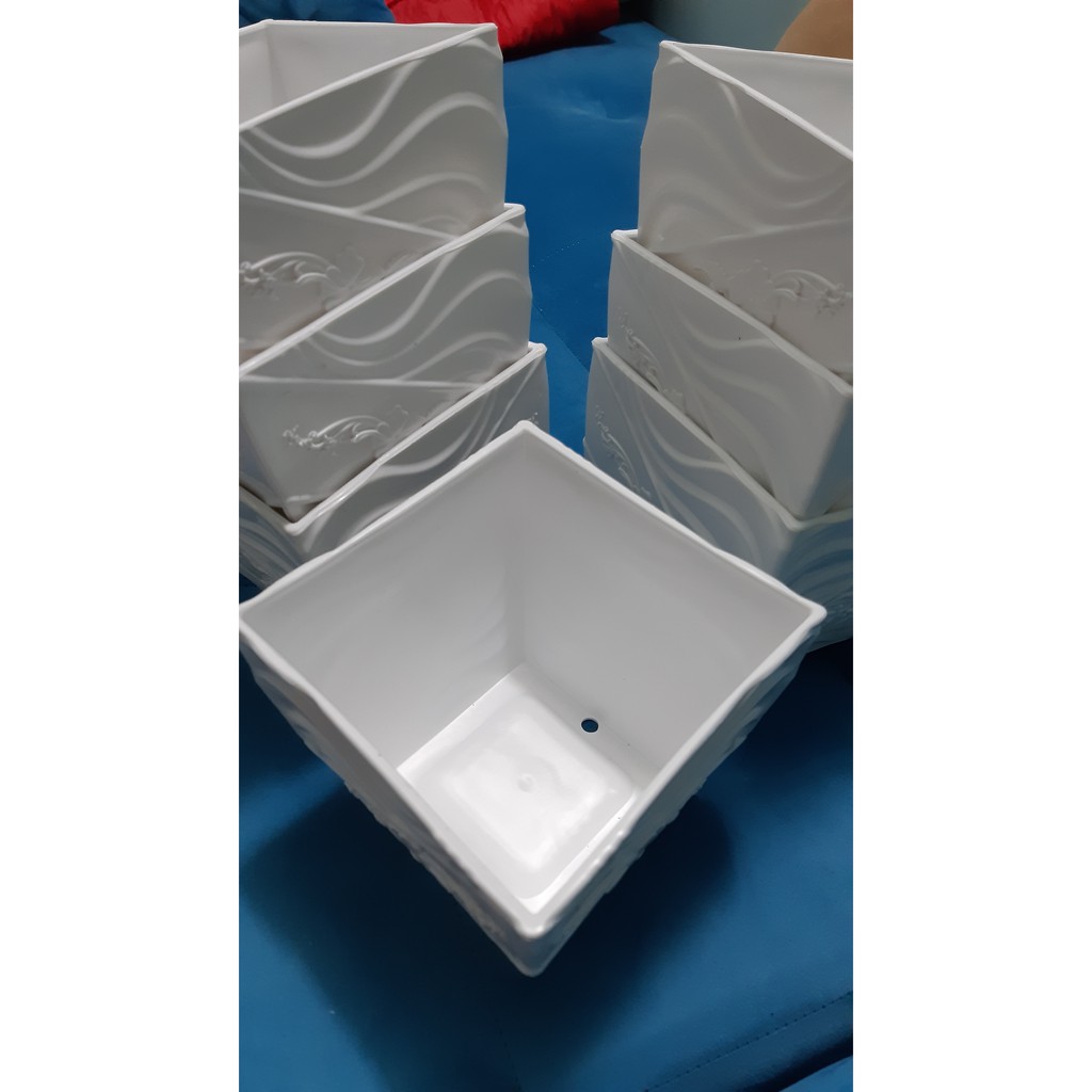 Mẫu mới Bông sen Chậu hoa mai cao cấp bông chơi tết rực rỡ chậu nhựa trồng rau - trang trí quán cafe biệt thự