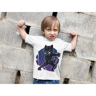 Áo Thun Bé Trai - Marvel ChiBi - Black Panther Cao Cấp