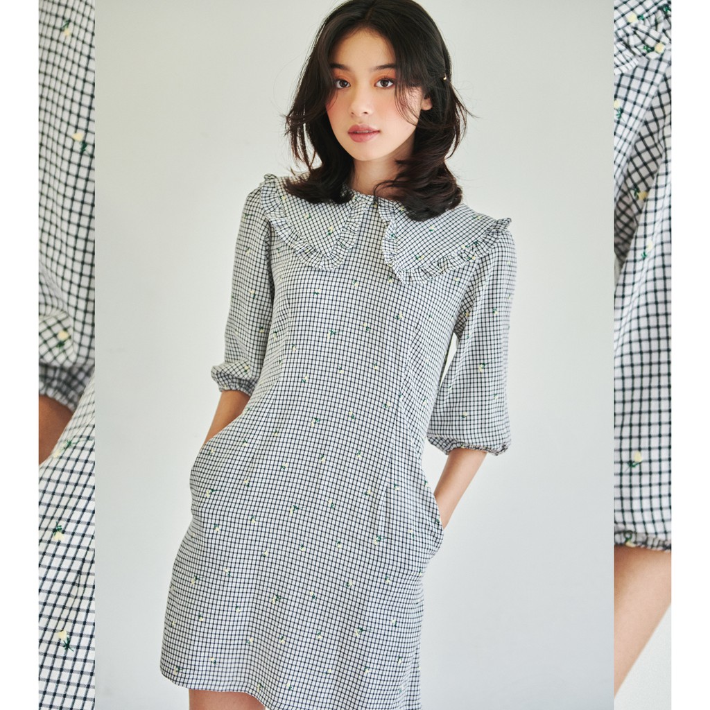 BLEUBIRD Váy caro dáng A xoè GIGI DRESS | BigBuy360 - bigbuy360.vn