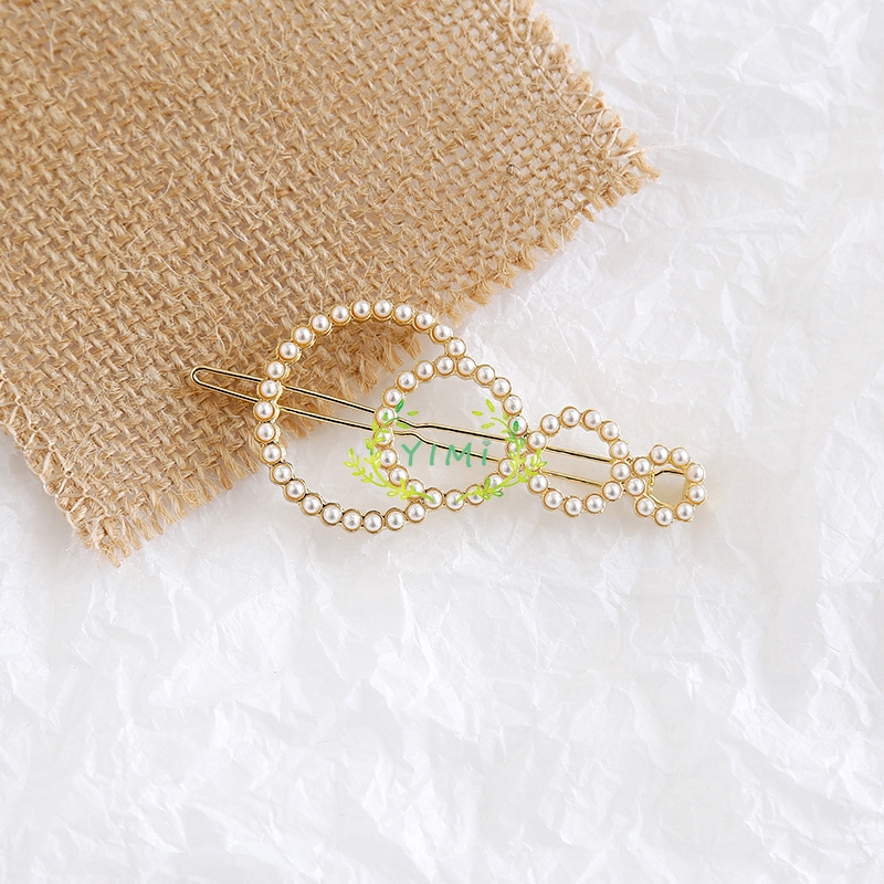Kẹp Tóc Đính Ngọc Trai Nhân Tạo Phong Cách Hàn Quốc