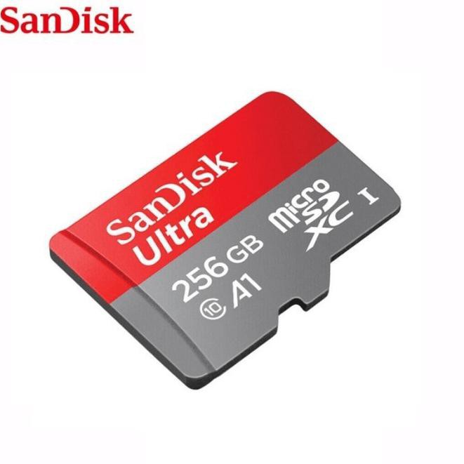 SANDISK Thẻ Nhớ Micro Sd 256gb Ultra Uhs I 1 Class 10 120mbps A1 100mb / S Microsd 256 Gb Sdxc