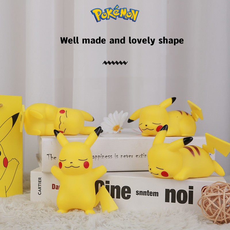 Đèn Ngủ Để Bàn Hình Pikachu mini Dễ Thương Dùng Trang Trí