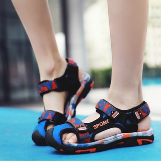 Giày sandal Sport bít mũi bé trai 3-12 tuổi với chất dù cao cấp cho bé đi học đi chơi
