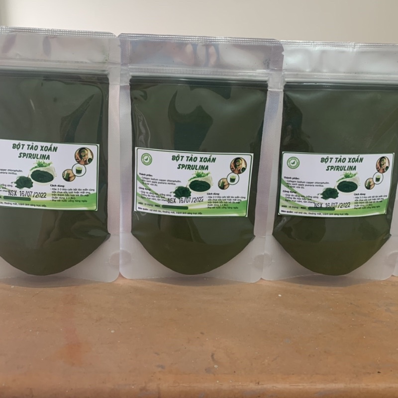 Tảo diệp lục collagen uống và đắp mặt rất tốt