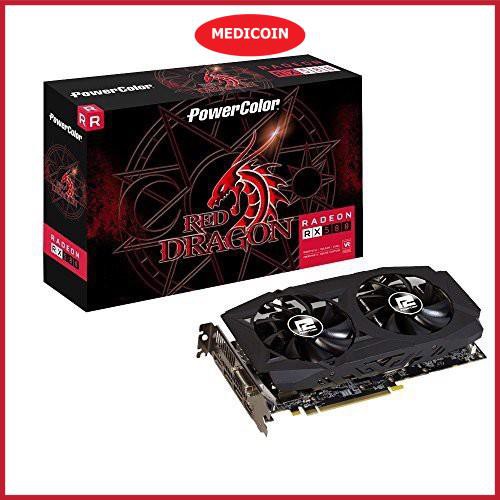 [ MediCoin ] - VGA Power Color RX580 4G D5 2 Fan (Full Cổng) - BH 5 năm