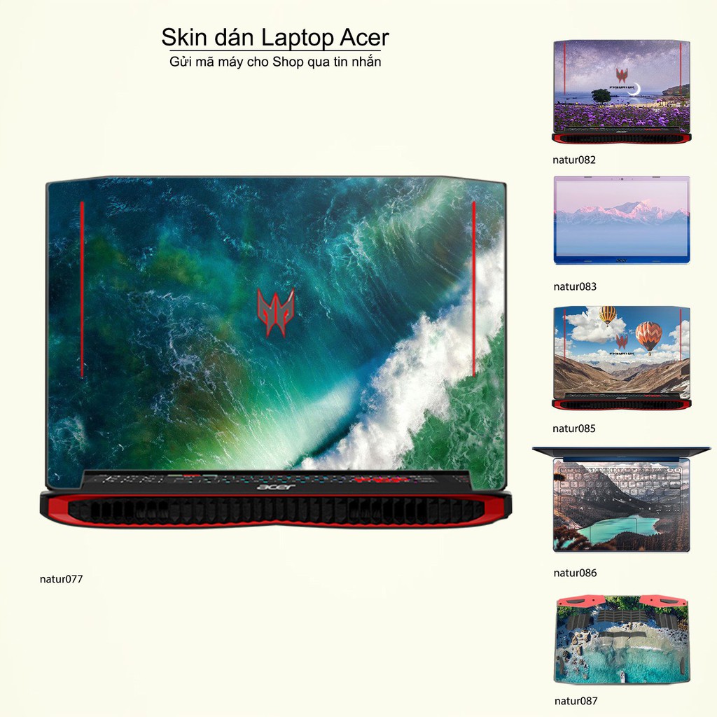 Skin dán Laptop Acer in hình thiên nhiên nhiều mẫu 4 (inbox mã máy cho Shop)