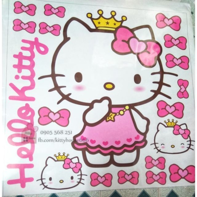 🌻DECAL DÁN PRINCESS SIZE TO 🎀 KITTY HOUSE