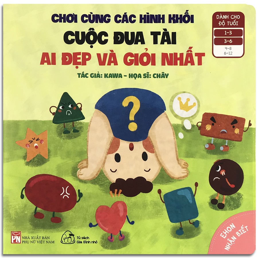 Sách - Ehon Nhận Biết - Chơi Cùng Các Hình Khối (1-6 tuổi) (Comobo 4 quyển, lẻ tùy chọn)