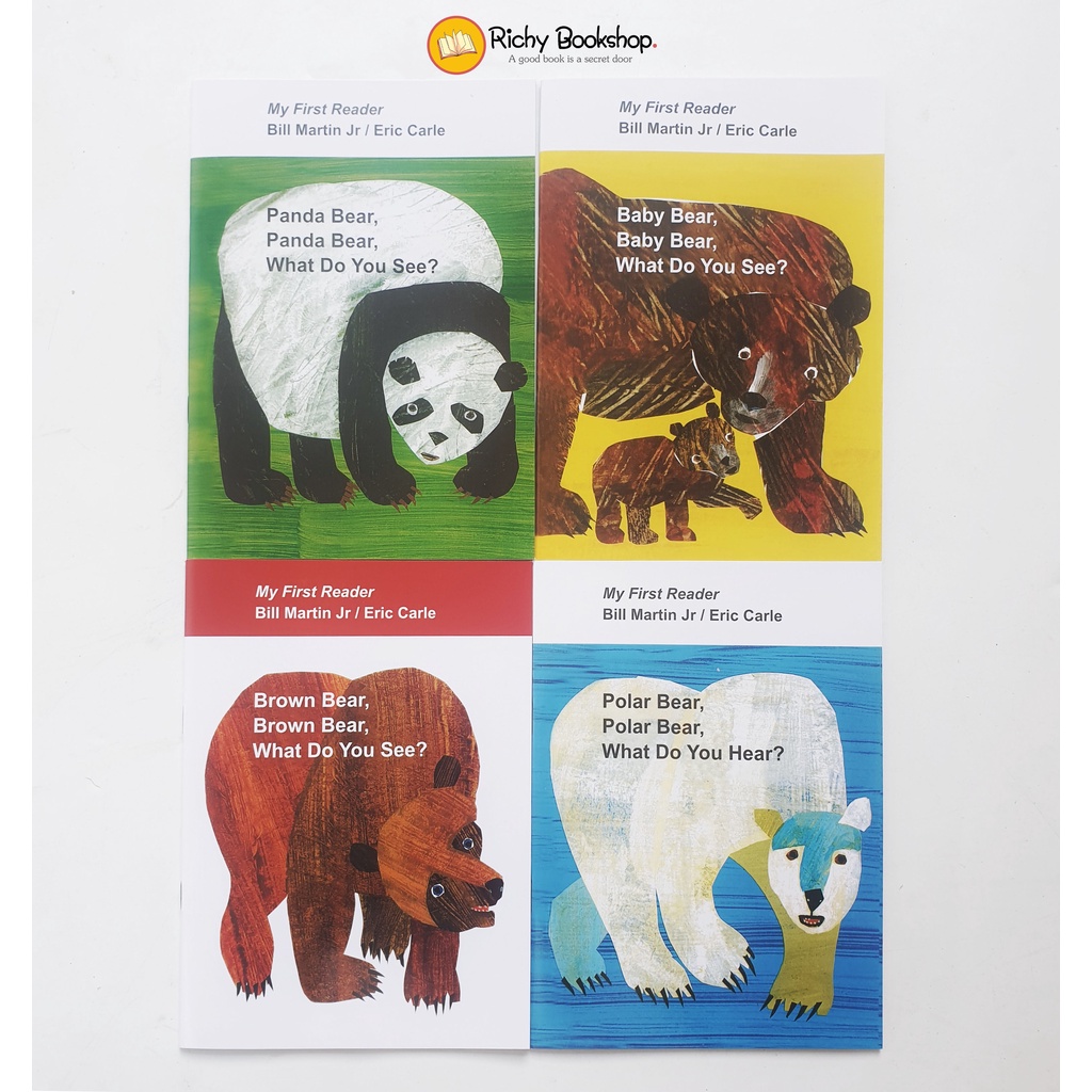 Brown Bear 4 cuốn offset tặng kèm file nghe mp3