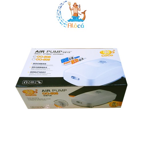 Máy sủi khí tạo oxy 2 vòi COCO CO-505, CO-506 cho bể cá cảnh