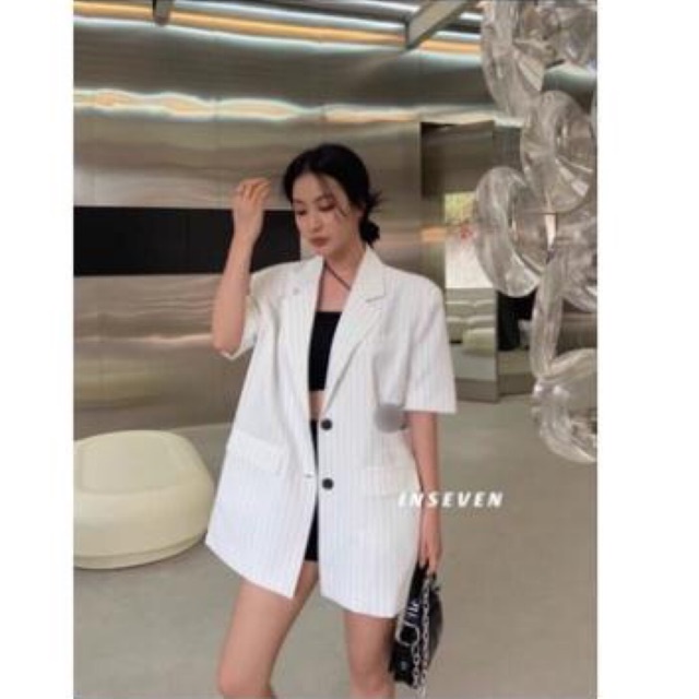 [FREESHIP - HÀNG LOẠI 1] ÁO BLAZER SUÔNG CỘC TAY 2 MÀU SIÊU XINH