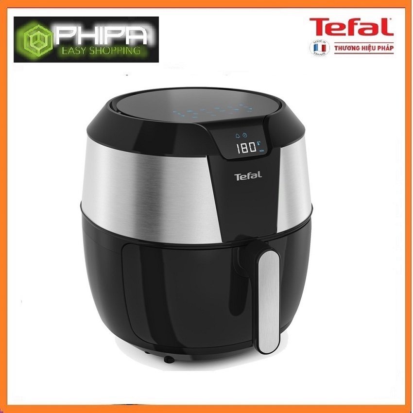 Nồi chiên không dầu Tefal EY701D15 - 5.6L, Đen viền bạc, Công nghệ chiên nướng 360 độ