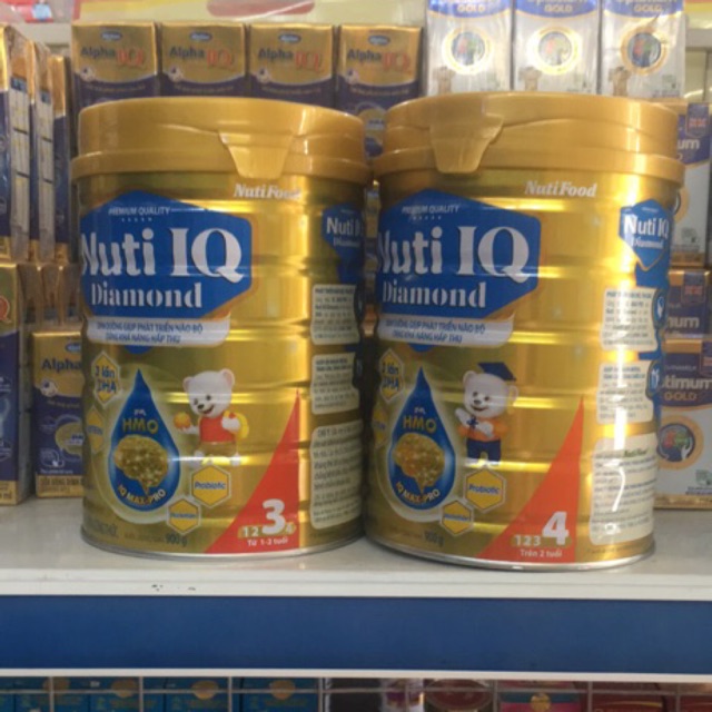 [6 Có quà] Sữa bột Nuti IQ Diamond 3/900g và 4/900g