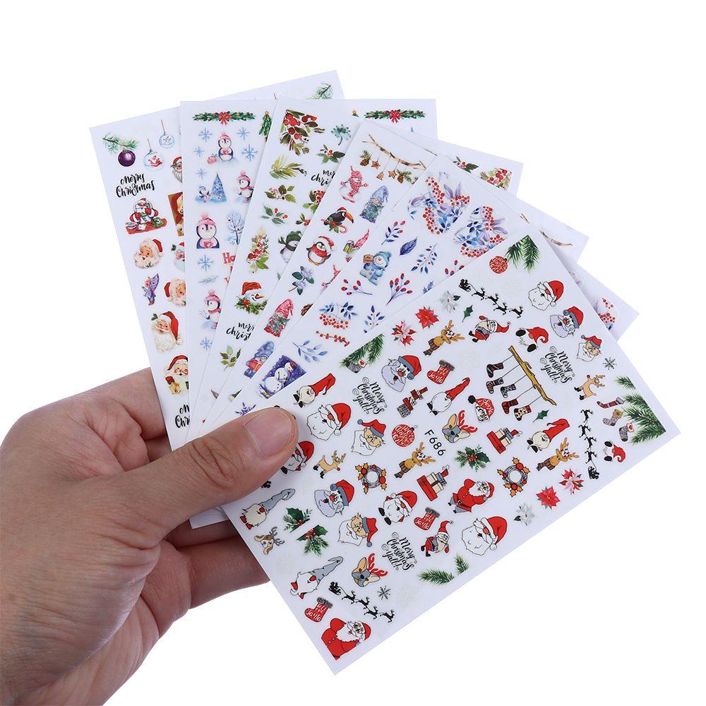 Miếng Dán Móng Tay Hình Chim Cánh Cụt / Người Tuyết /