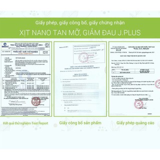 Xịt nano tan mỡ bụng J.plus 100ml