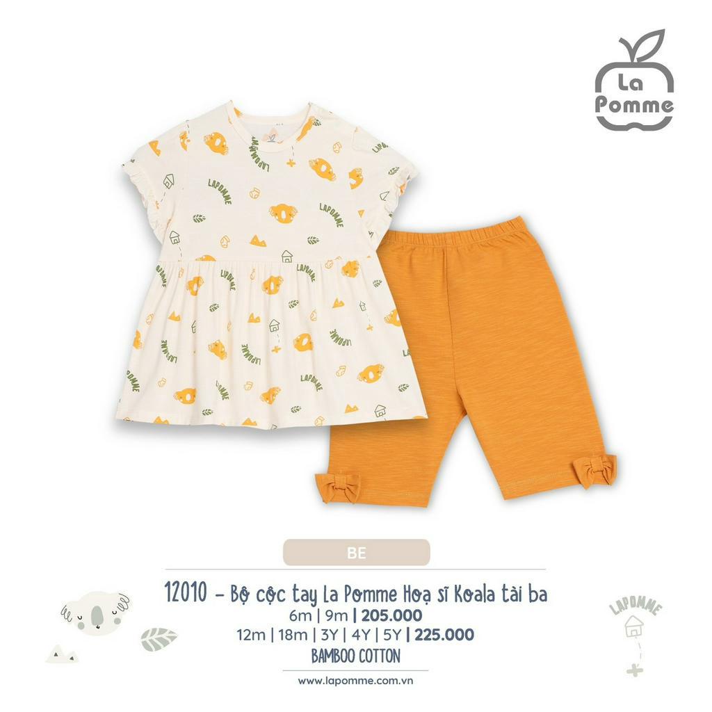 La pomme LP12010 Bộ cộc tay La Pomme Hoạ sĩ Koala tài ba SS2023